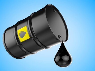 damlacık ile siyah varil ham petrol 