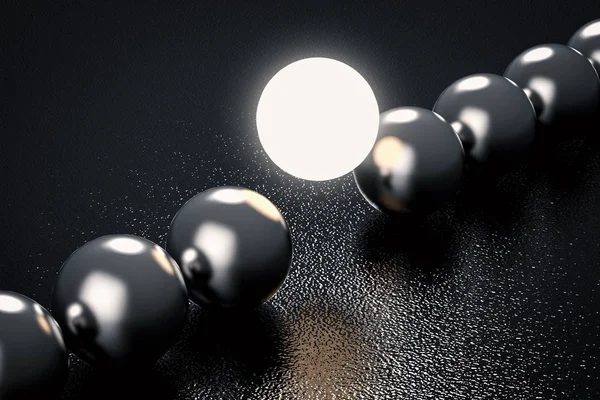 光球をリーダーシップの概念 — ストック写真
