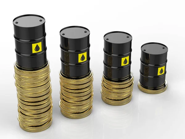 Oljepriset faller — Stockfoto