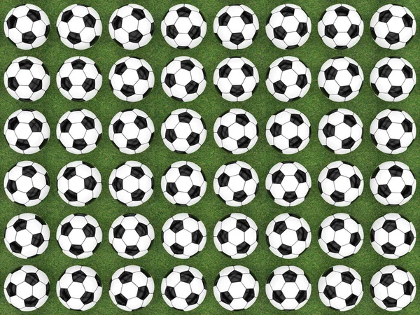 Plano laico fútbol pelota fondo — Foto de Stock