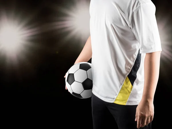 Jugador sosteniendo pelota — Foto de Stock