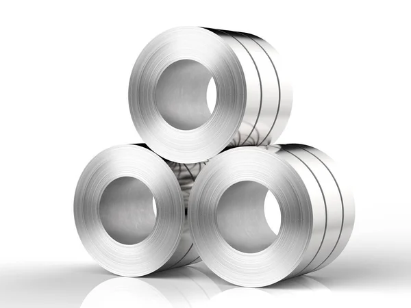 Roll of steel sheet — Stock Photo, Image