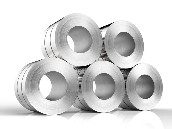 Roll of steel sheet — Stock Photo, Image