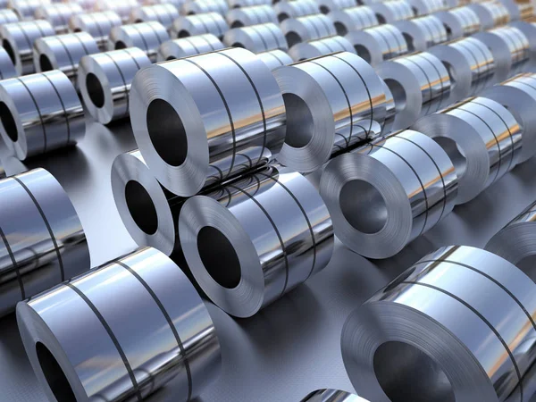 Roll of steel sheet — Stock Photo, Image