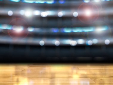 ahşap zemin ile boş spor salonu
