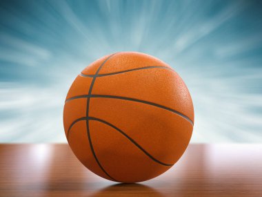 Basketbol topu yere düştü.