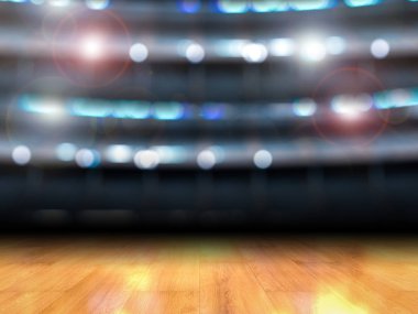 ahşap zemin ile boş spor salonu