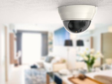 Tavanda güvenlik kamerası ya da CCTV kamerası