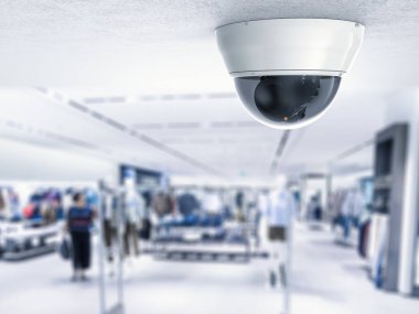 Tavanda güvenlik kamerası ya da CCTV kamerası 