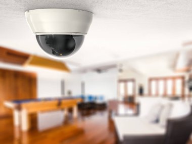 Tavanda güvenlik kamerası ya da CCTV kamerası
