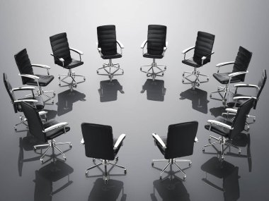 ofis koltuğu dairesel formda düzenlemek