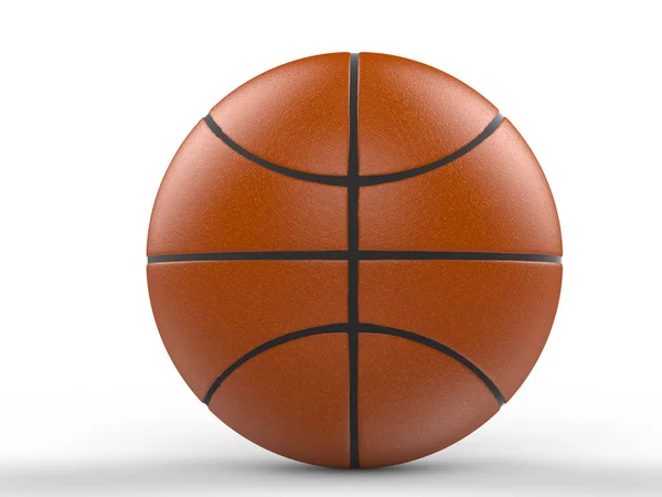 Pelota de baloncesto sobre fondo blanco — Foto de Stock