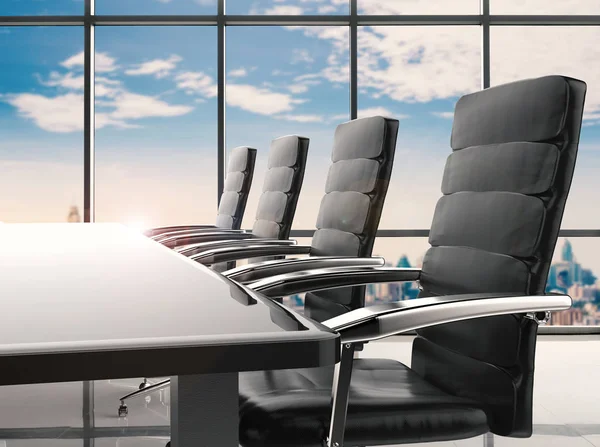 Konferens bord och office stolar — Stockfoto