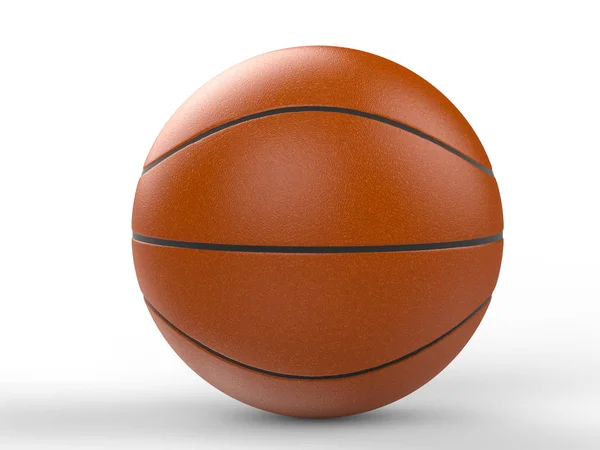 Basketball ball on white background — Stock Photo, Image