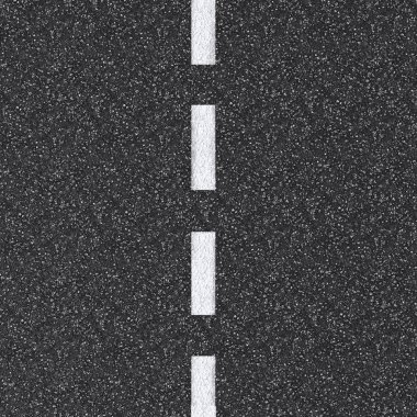 asfalt yol üstten görünüm beyaz Kesikli çizgi ile
