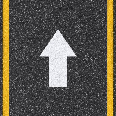 arrow sign on the road clipart