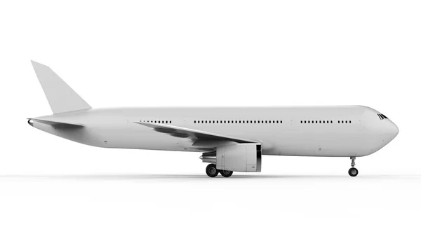 Weiße Attrappe Flugzeug — Stockfoto