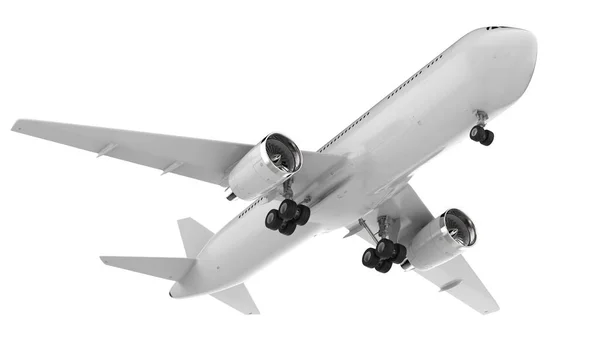 White mock up plane — Stock Photo, Image