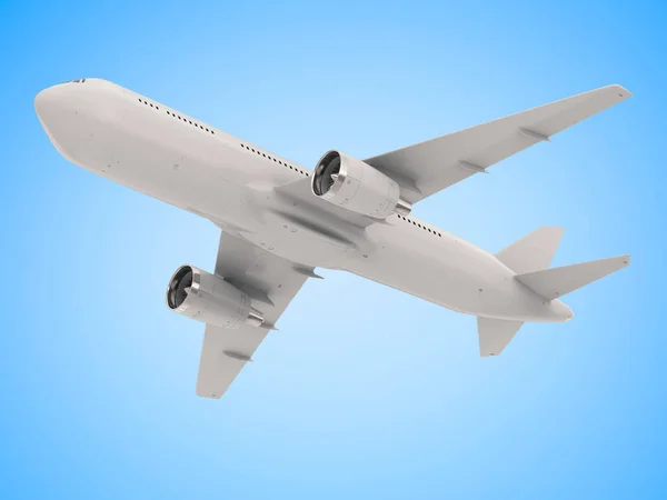 White mock up plane — Stock Photo, Image