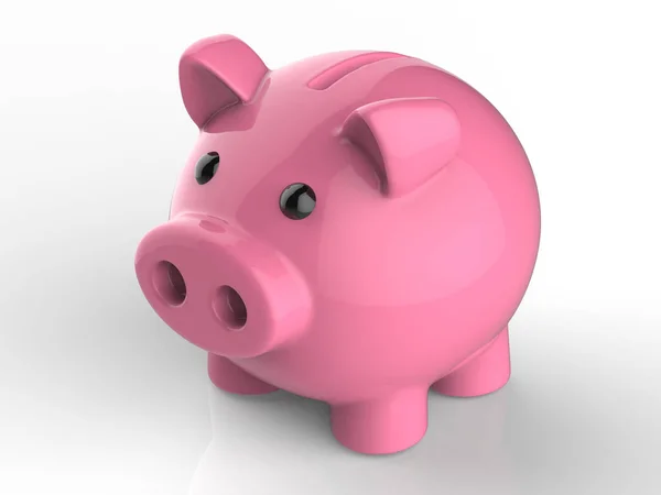 Piggy bank op witte achtergrond — Stockfoto