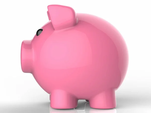 Piggy bank op witte achtergrond — Stockfoto