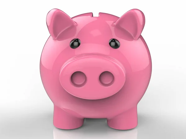 Piggy bank op witte achtergrond — Stockfoto