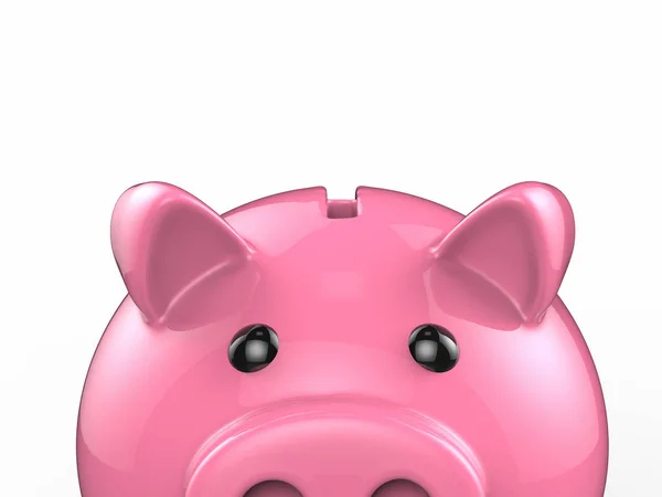 Roze piggy bank — Stockfoto