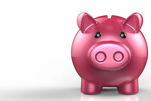 Roze piggy bank — Stockfoto