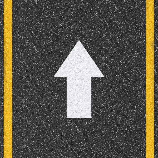 Arrow sign on the road — Stock Photo, Image