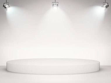 boş sahne ışıkları parlayan ile