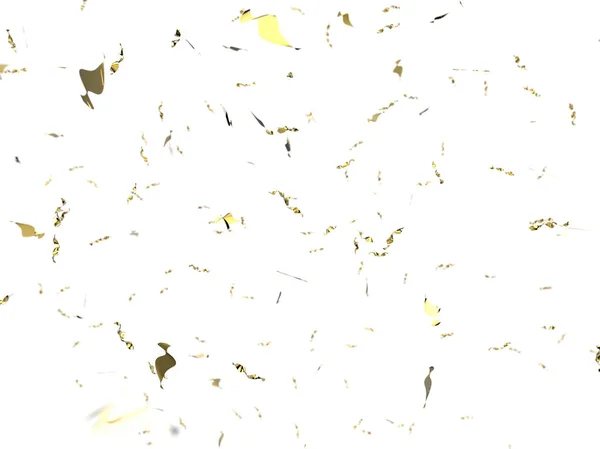 Eksplozja złotym konfetti — Zdjęcie stockowe