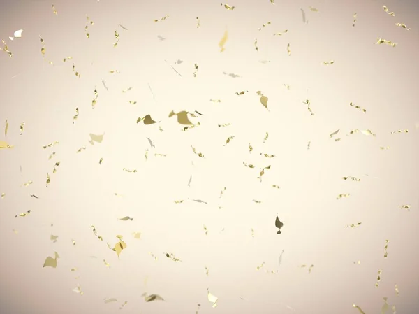 Gouden confetti explosie — Stockfoto