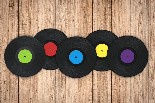 Colorful vinyl record — Stock Photo, Image