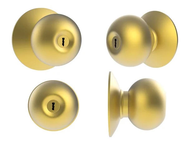 Gouden deurknop — Stockfoto
