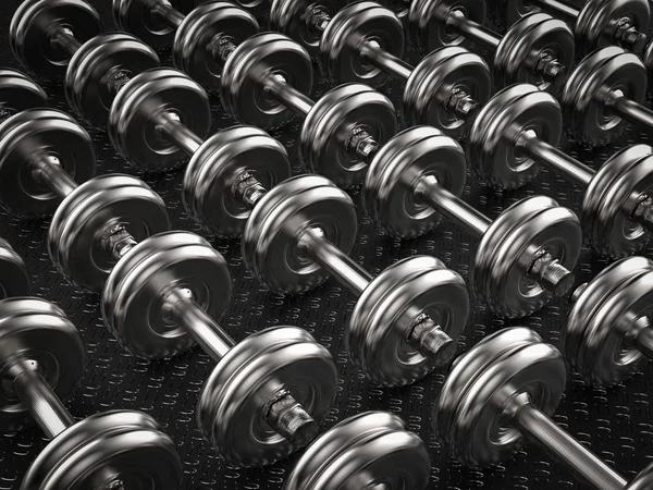 Metal dumbbell fundo — Fotografia de Stock