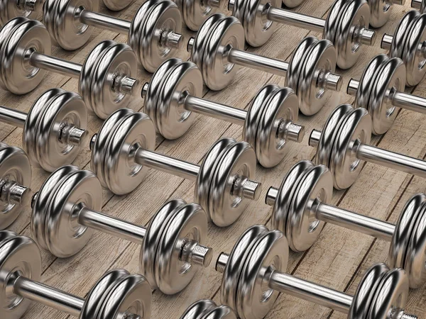 Metal dumbbell fundo — Fotografia de Stock