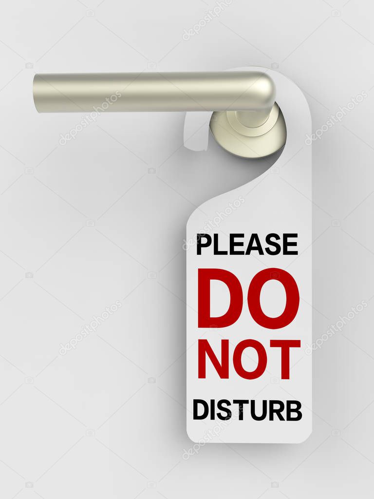 do not disturb sign