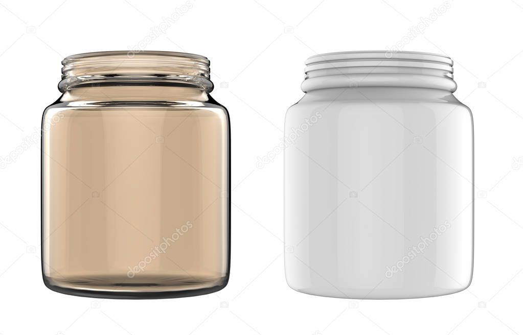 empty glass jars 