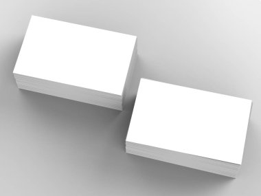 Boş kartvizit yığını