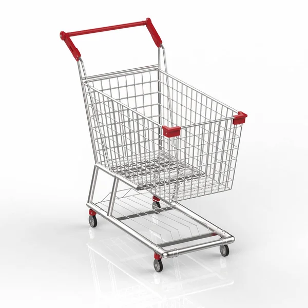 Empty shopping cart — Stock Photo, Image