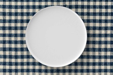 Beyaz yemek Üstten Görünüm