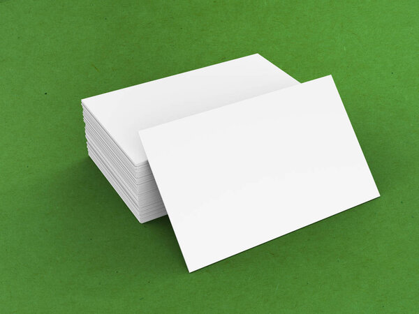 stack of blank name cards