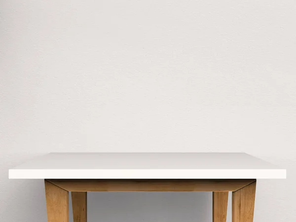 Üres fehér asztal — Stock Fotó