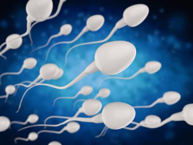 group of sperms clipart