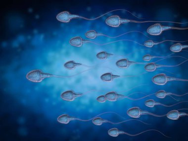 group of sperms clipart