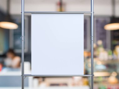 Beyaz tuval germek metal boru