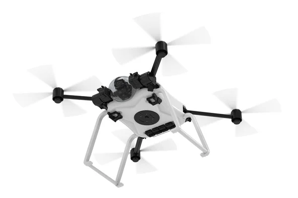 Drone blanc isolé — Photo