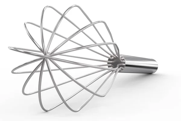 Wire whisk on white background — Stock Photo, Image