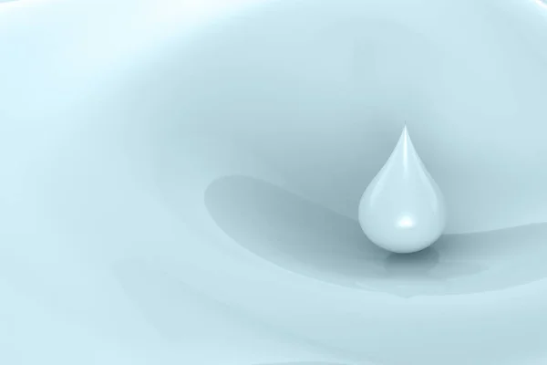 Droplet of blue milk — Stock Photo, Image