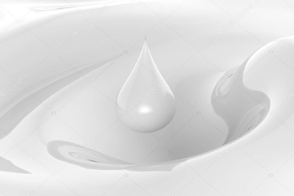 droplet of milk